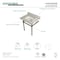 Kingston Brass 30X22 Marble Vanity Top W/ Brass Feet Combo, Marble/ Nickel KVPB3030MBSQ8 - alternate 3